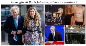 La moglie di Boris Johnson, attrice o satanista.