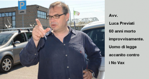 Morto l’avvocato Luca Previati, un accanito contro i No Vax