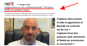 Matteo Bassetti: i no vax “mi hanno tirato un cocktail in testa”