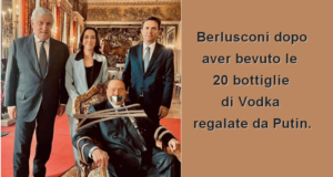 Berlusconi: “Putin, mi ha mandato 20 bottiglie di vodka”
