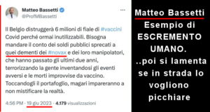 Matteo Bassetti, l’ultima esternazione, da vero ESCREMENTO UMANO