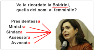 Ve la ricordate la Boldrini?