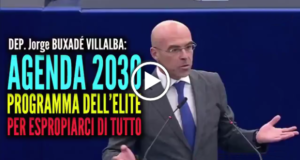 Eurodeputato Jorge Villalba: “AGENDA 2030 è un programma dell’élite per ESPROPRIARCI di tutto”