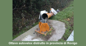 Ottavo Autovelox distrutto in provincia di Rovigo, “Fleximan” vandalo o benefattore?