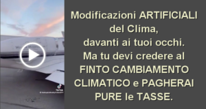 Esistono società e flotte aeree per la MODIFICAZIONE ARTIFICIALE del CLIMA